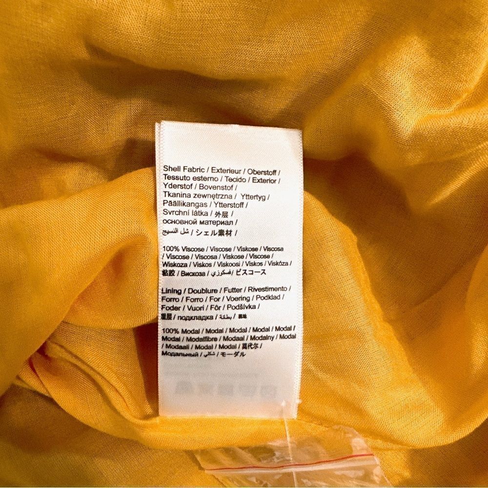 FARM RIO Yellow Fruit Dream Long Sleeve Mini Dress NWT - Picture 10 of 12